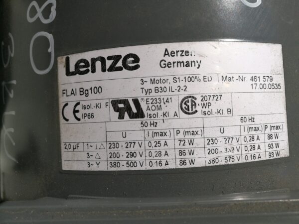 Új Lenze hajtómű (azonosító: 3280) teljesítmény: 3kW fordulat: 143 - Image 3