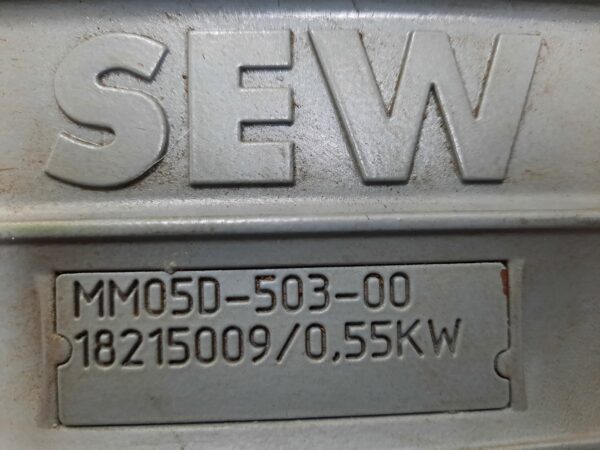 Sew frekvenciaváltós hajtóművek (azonosító: 5079-80-81) Teljesítmény: 0,55kW - Image 5