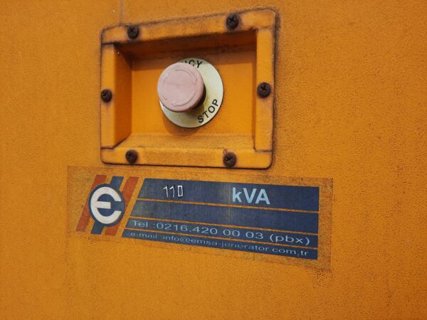 EMSA aggregátor 110kVA 88kW védőburkolattal (azonosító: 6445) - Image 3