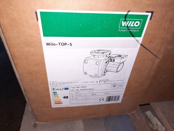 Wilo TOP-S40/4 keringtető szivattyú (azonosító: 6991-6992)